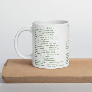 Taza blanca brillante