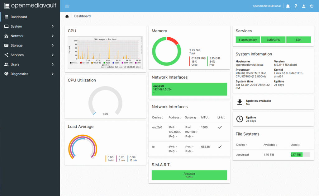 Raspberry Pi como NAS - OpenMediaVault