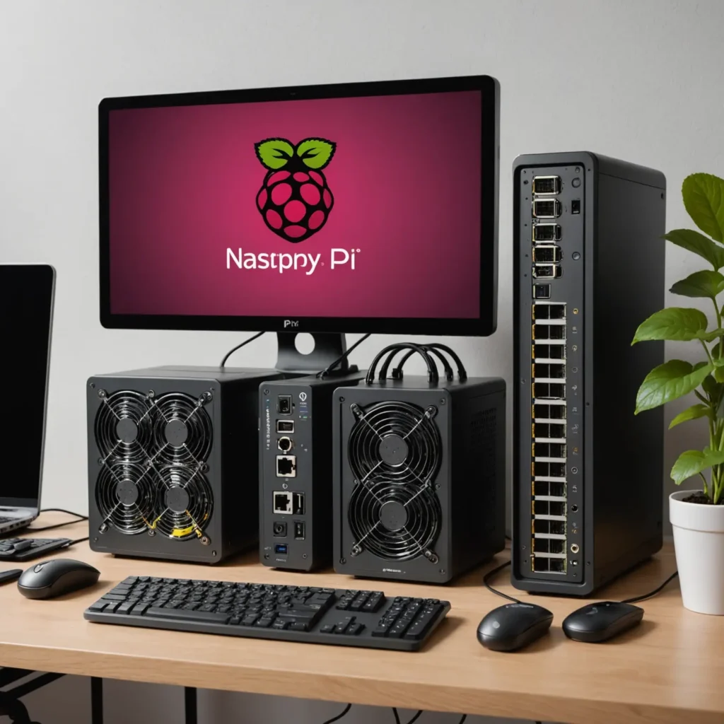 Raspberry Pi configurado como servidor NAS en entorno doméstico
