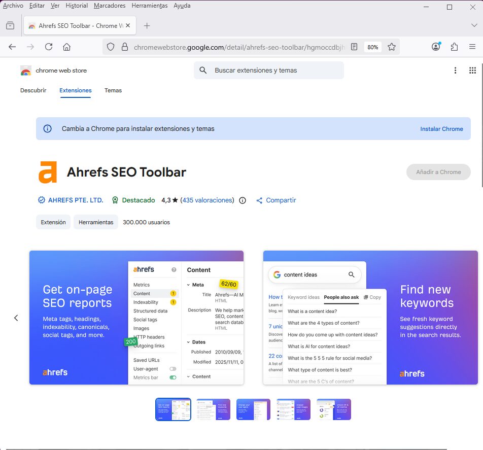 Ahrefs SEO Toolbar - ikerbit